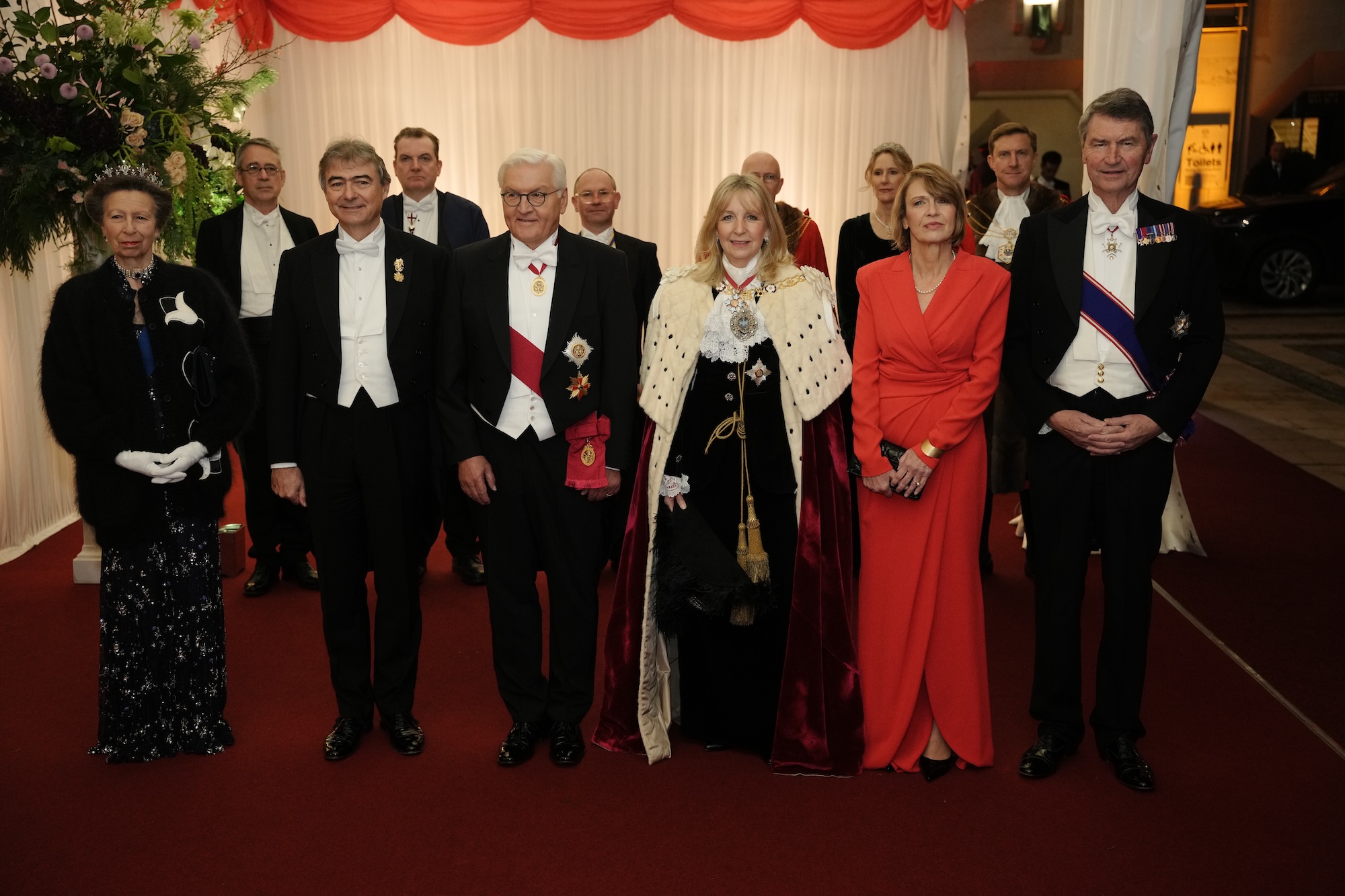 Princess Anne Wears Her Favorite Diamond Festoon Tiara at State Banquet