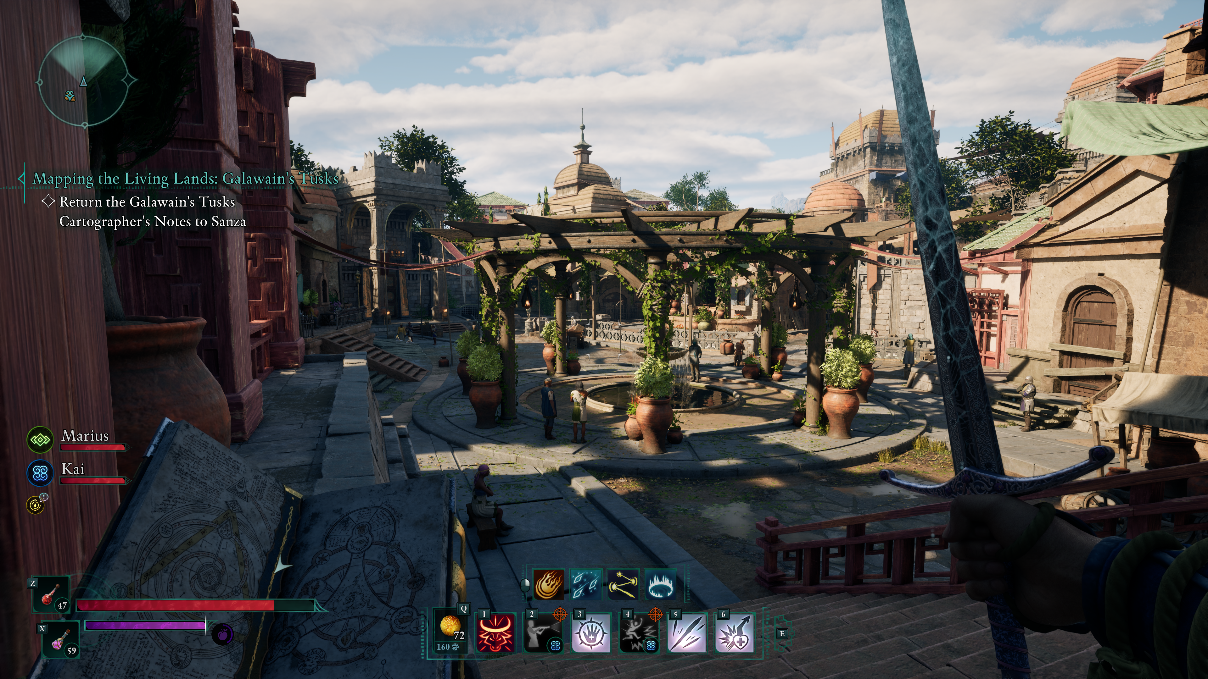 A city street in Avowed