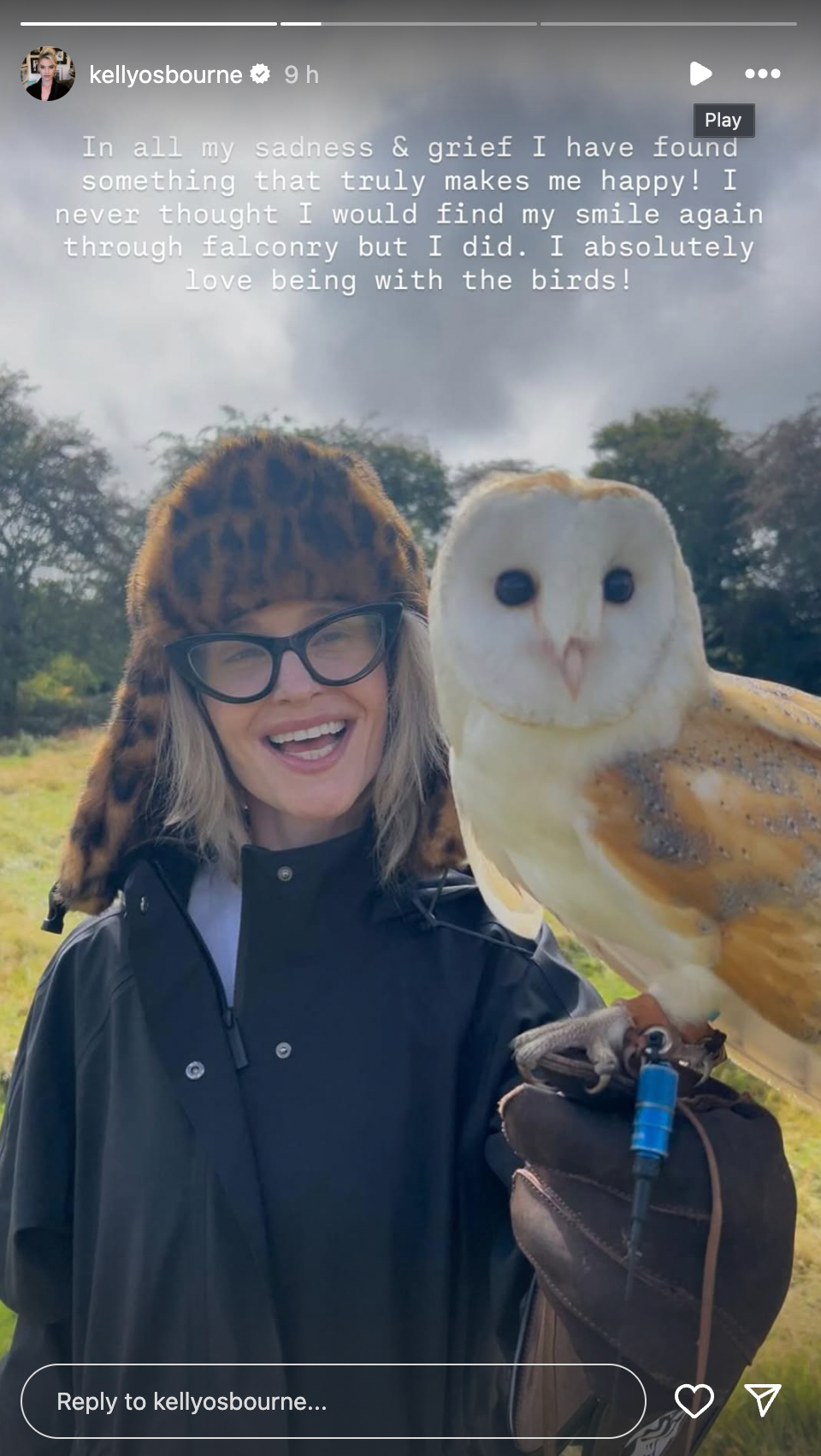 Kelly Osbourne's post on her Instagram Stories