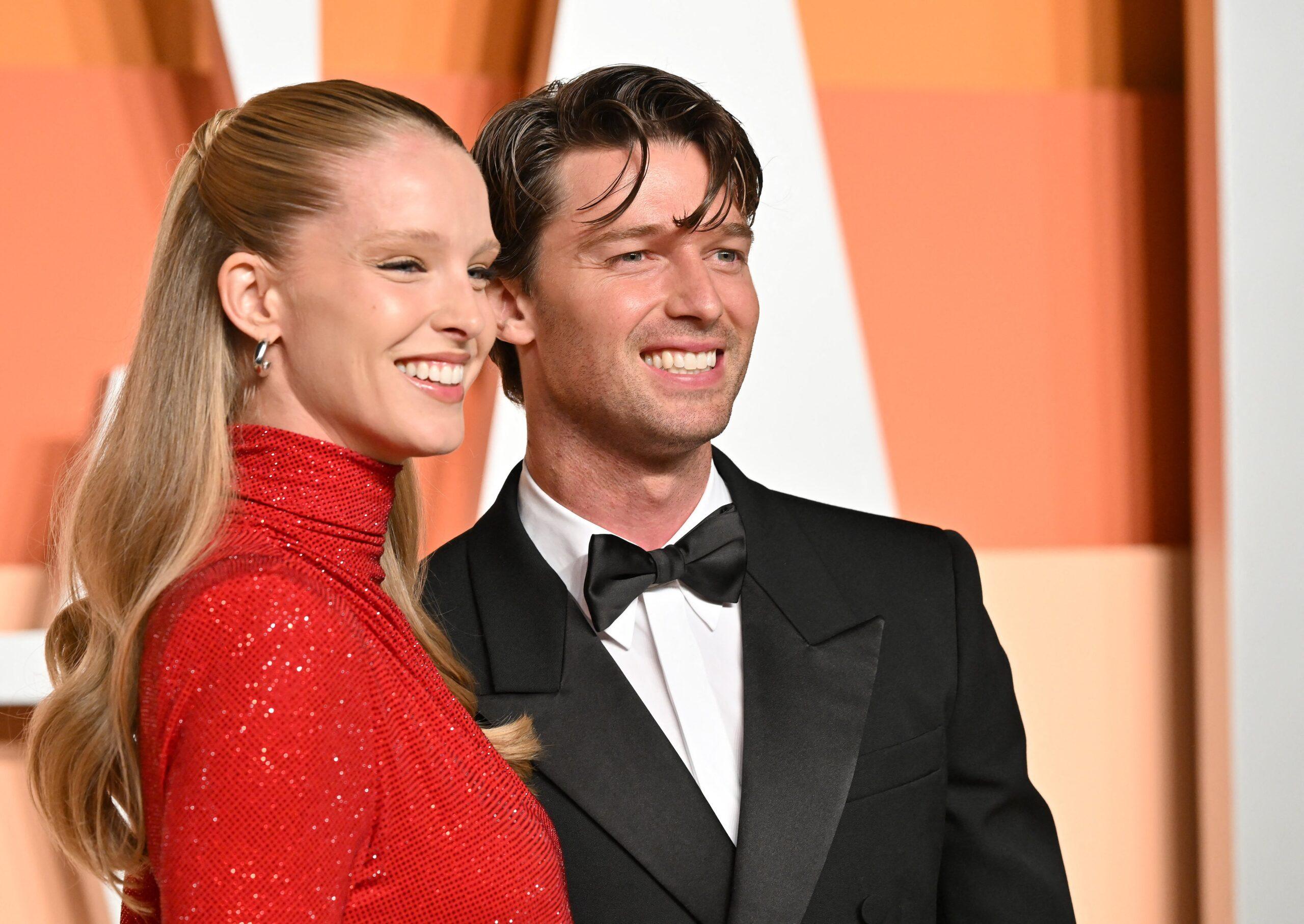 Patrick Schwarzenegger and Abby Champion at Vanity Fair Oscar Party 2025