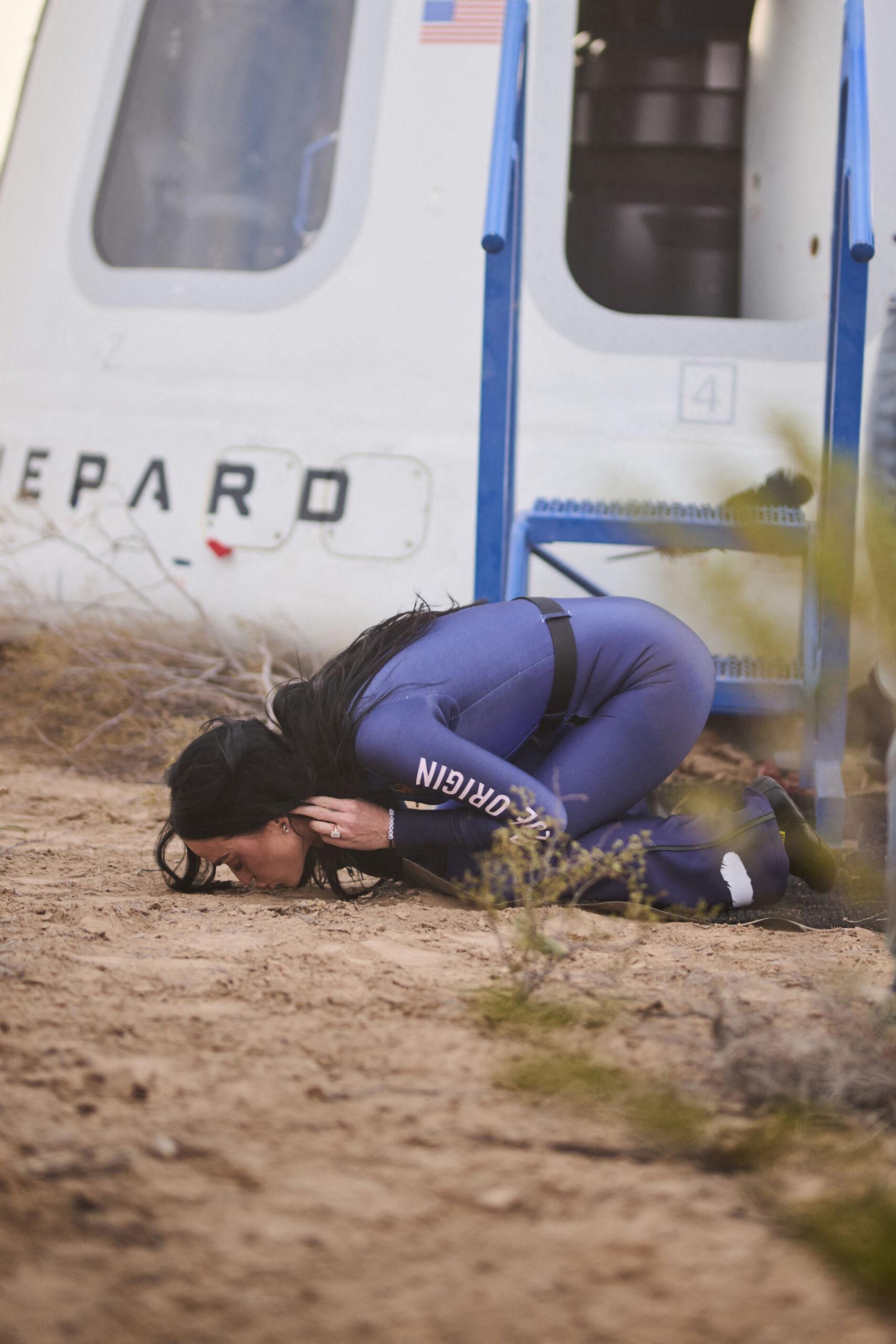 Katy Perry after Blue Origin spaceflight