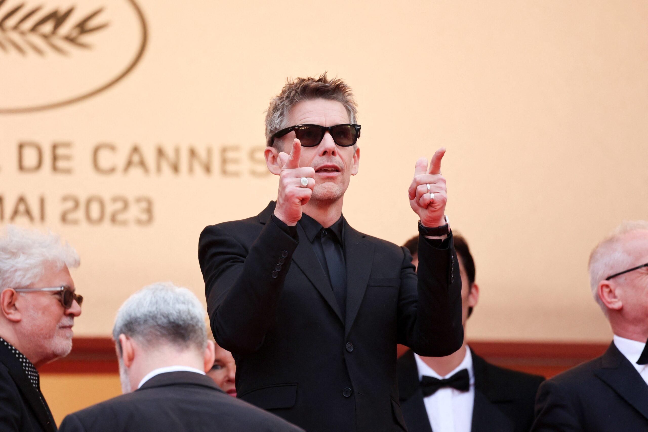 Ethan Hawke on Monster" red carpet during the 76th annual Cannes film festival