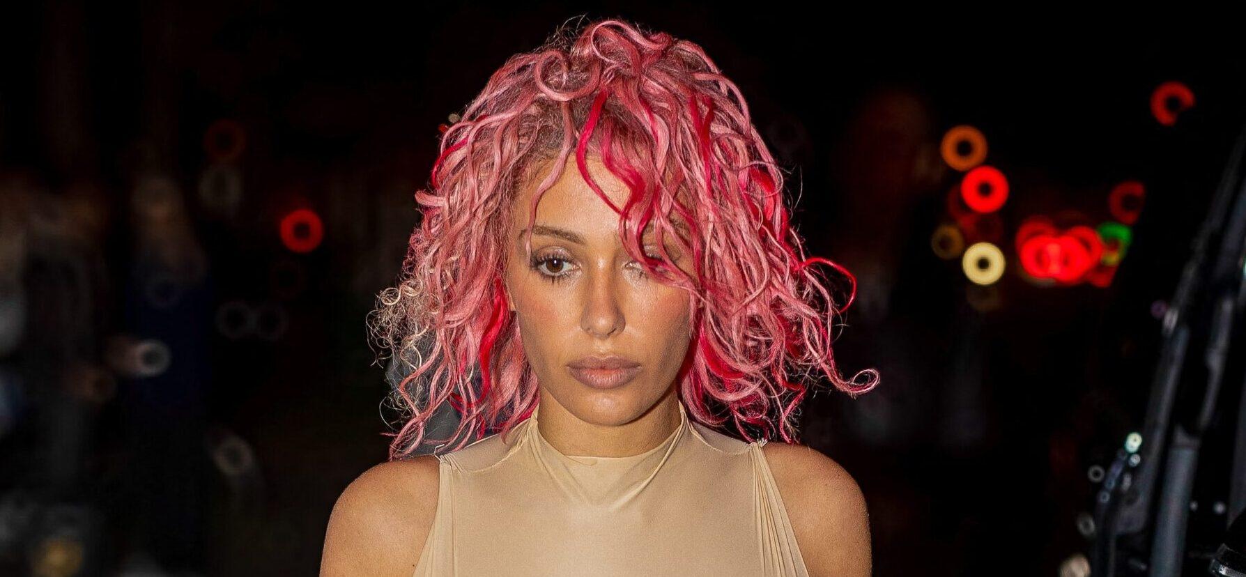 Bianca Censori turns heads in striking pink hair after the Prototype Show in Paris. 19 Jun 2024 Pictured: Bianca Censori. Photo credit: Aissaoui Nacer / MEGA TheMegaAgency.com +1 888 505 6342 (Mega Agency TagID: MEGA1155793_002.jpg) [Photo via Mega Agency]