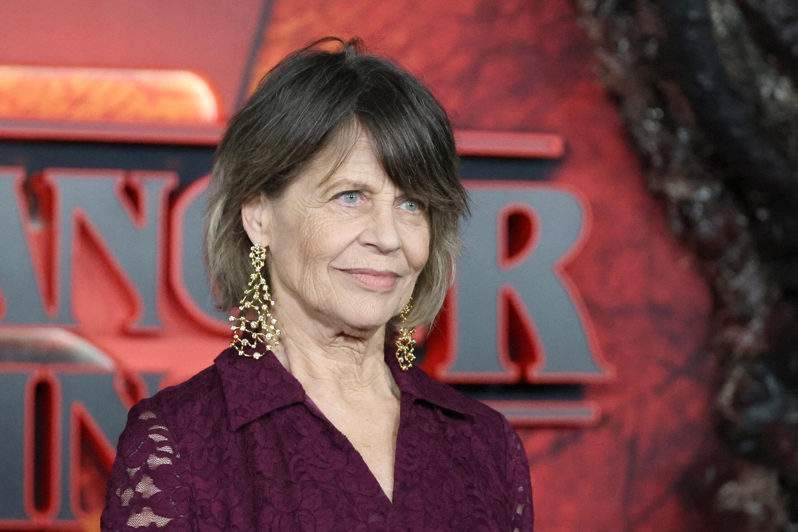 Linda Hamilton at Netflix Stranger Things Season 5 World Premiere