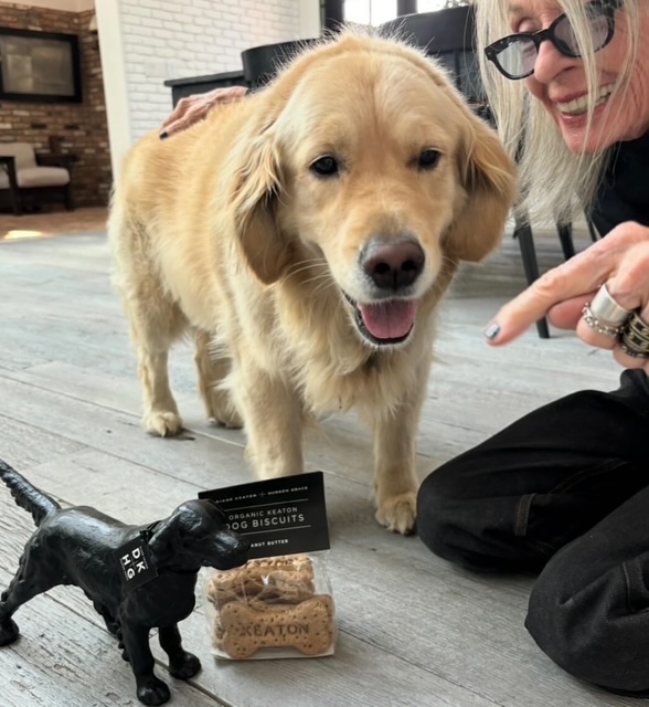 Diane Keaton and her dog Reggie