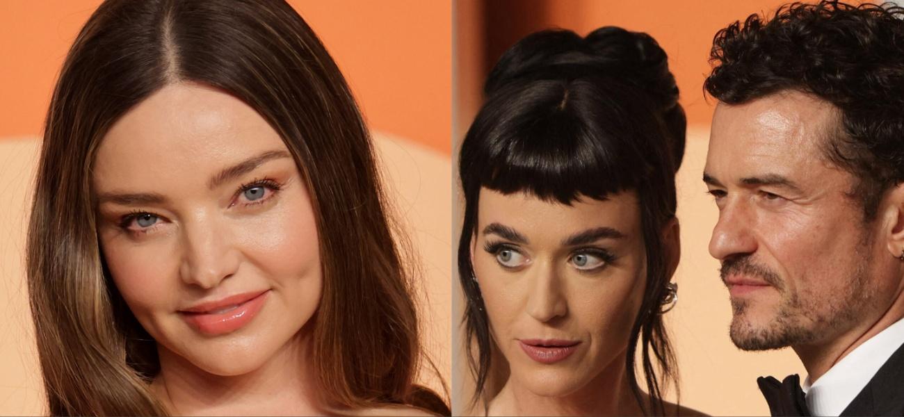 Collage of Miranda Kerr, Katy Perry and Orlando Bloom