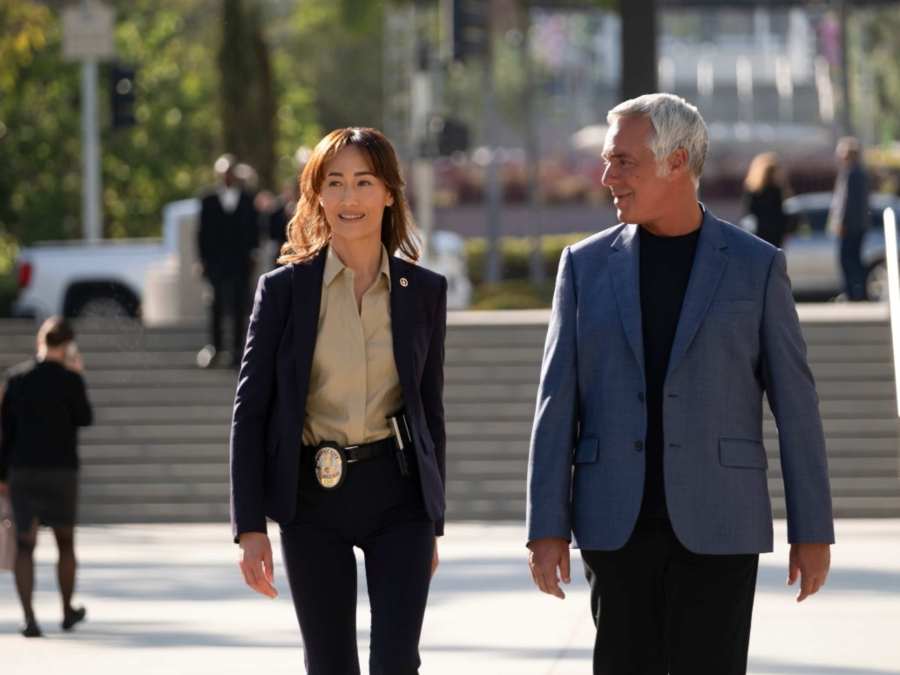Maggie Q and Titus Welliver in Bosch: Legacy