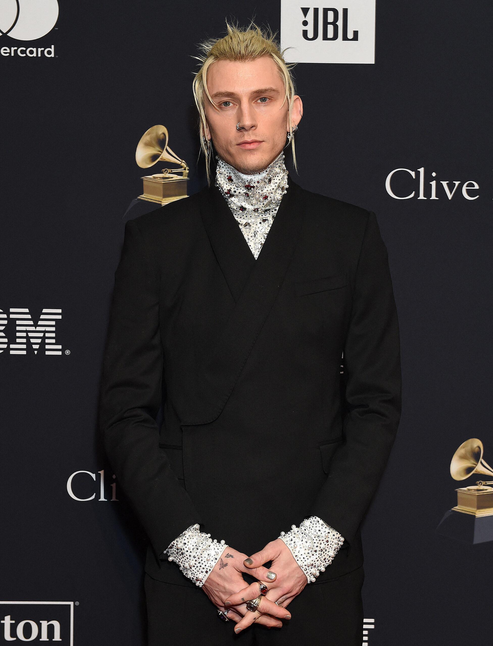 Machine Gun Kelly at Clive Davis Annual Pre-Grammy Party
