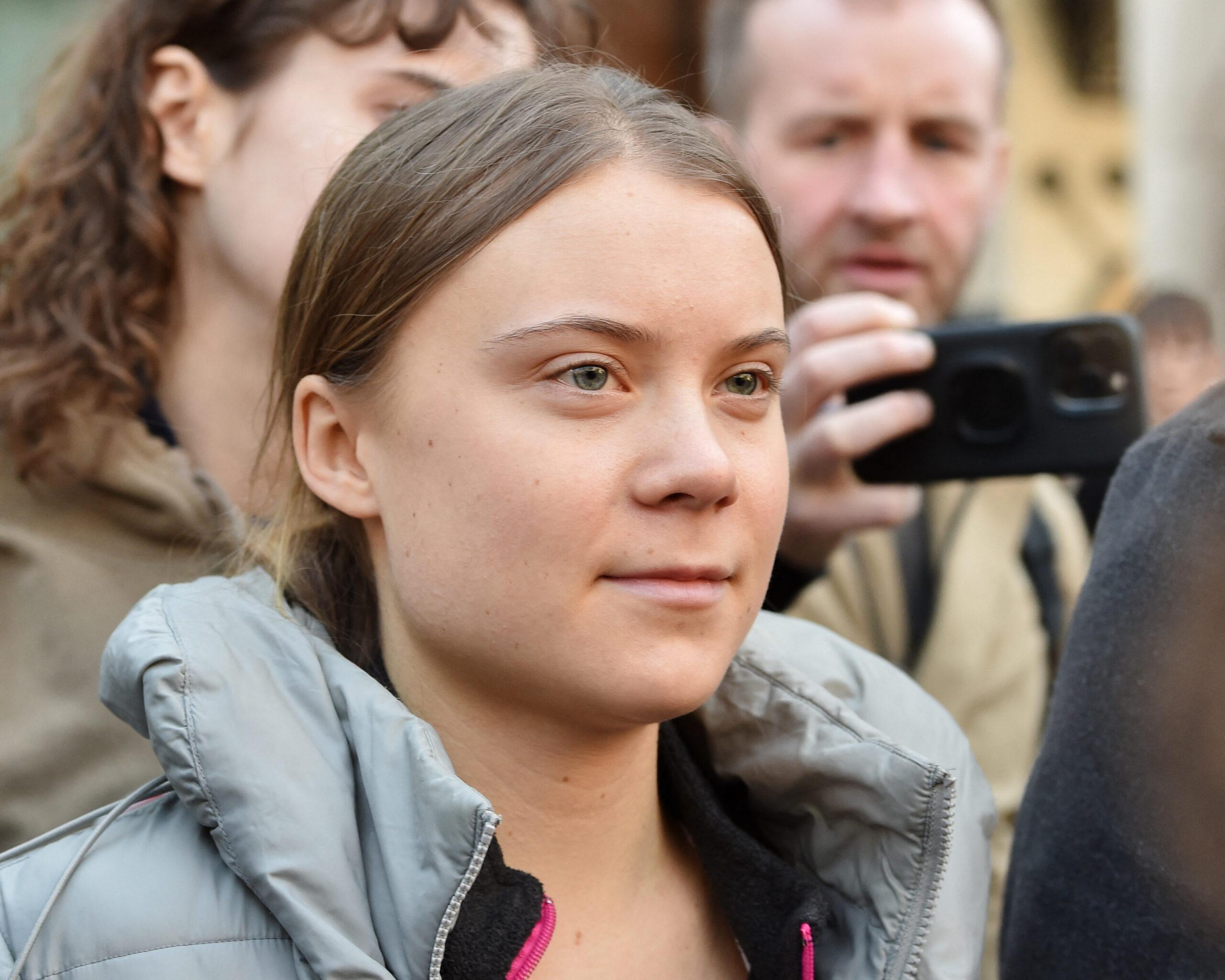 Greta Thunberg In London Court