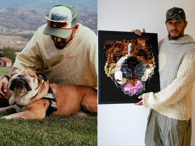 F1車手漢米爾頓痛失愛犬　粉絲以樂高拼出狗兒肖像獻安慰