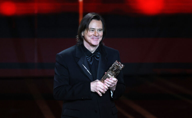Jim Carrey at the 51st Cesar Film Awards at L'Olympia on February 26, 2026 in Paris, France.