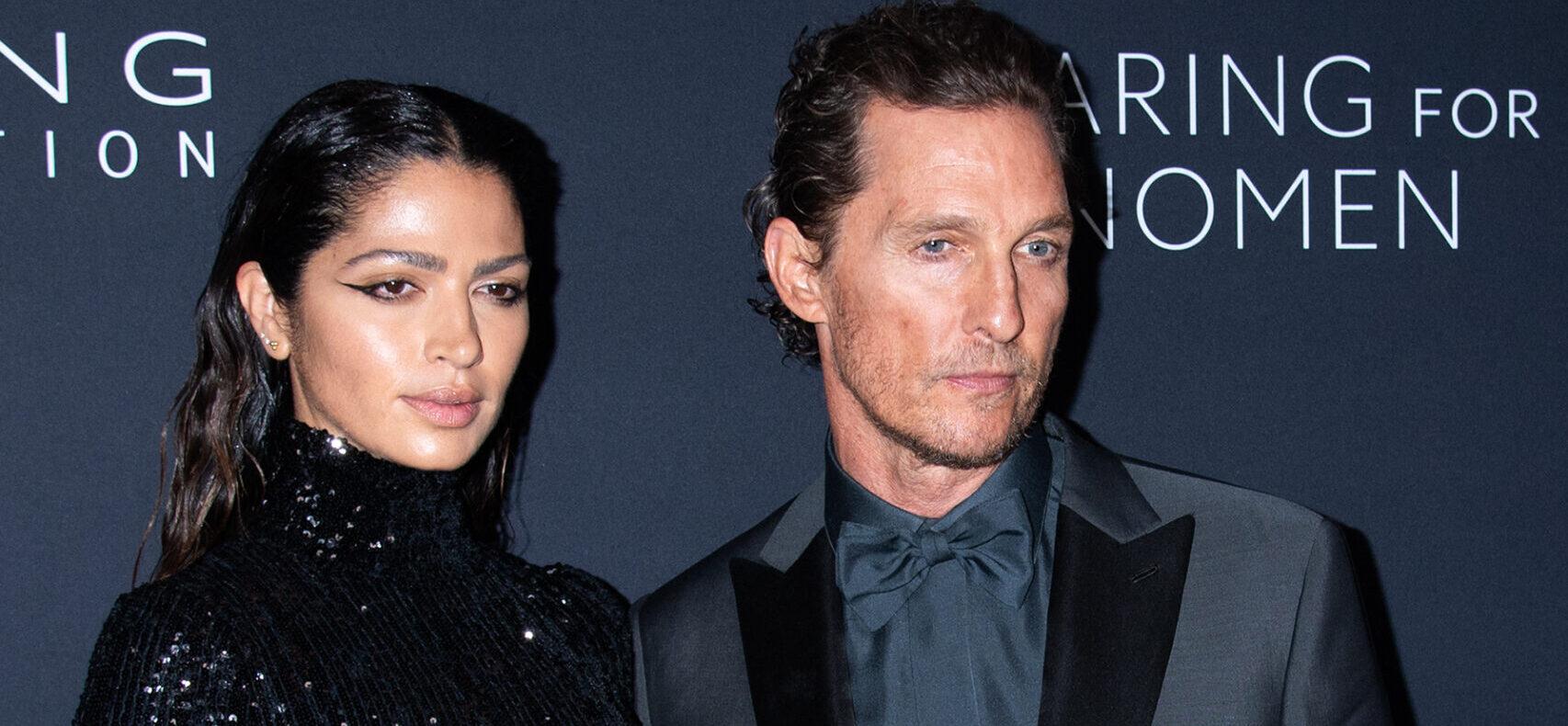 Matthew McConaughey and Camila McConaughey at Kering Foundation Caring for Women Dinner in NYC