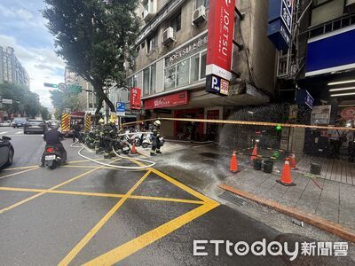 快訊／林森北路瀰漫瓦斯味！新工處挖破管線...警消急衝現場