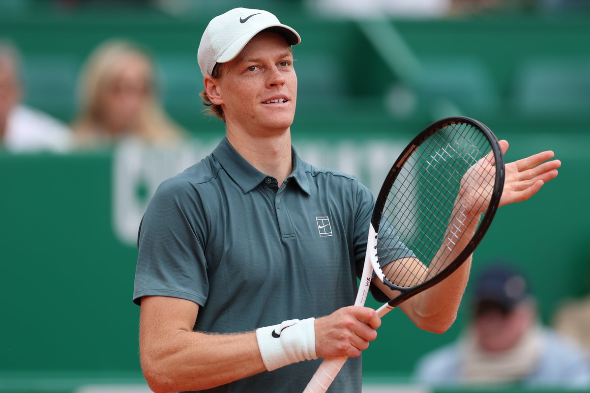 Jannik Sinner won his first-round match at the Monte Carlo Masters to continue his winning streak (Getty Images)