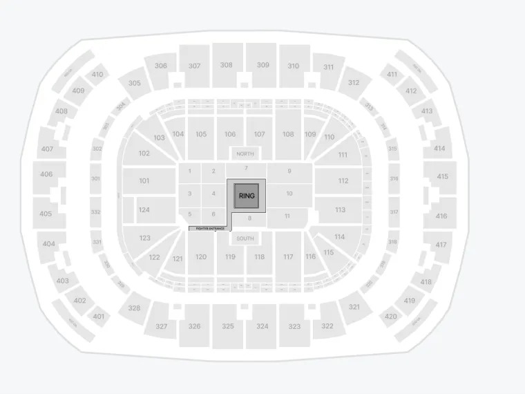 Jake Paul - Anthony Joshua seat map - Kaseya Center