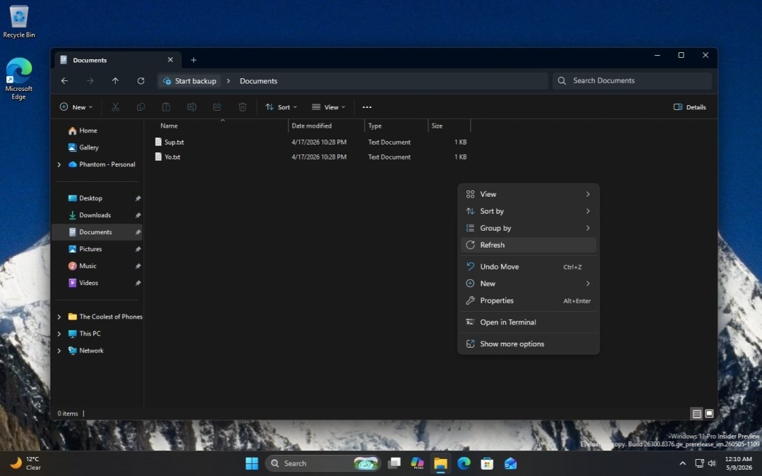 用户等了五年！Windows 11右键菜单终于加回&ldquo;刷新&rdquo;