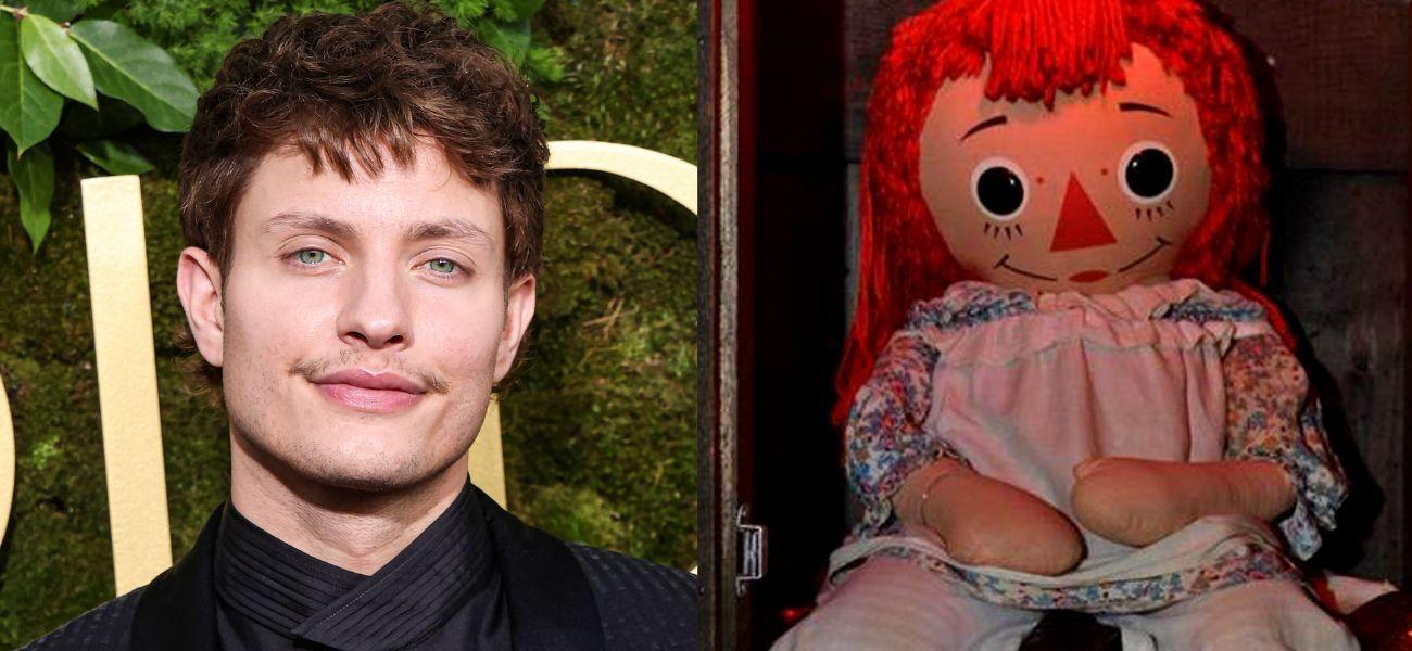 Matt Rife (left) Annabelle doll (right)