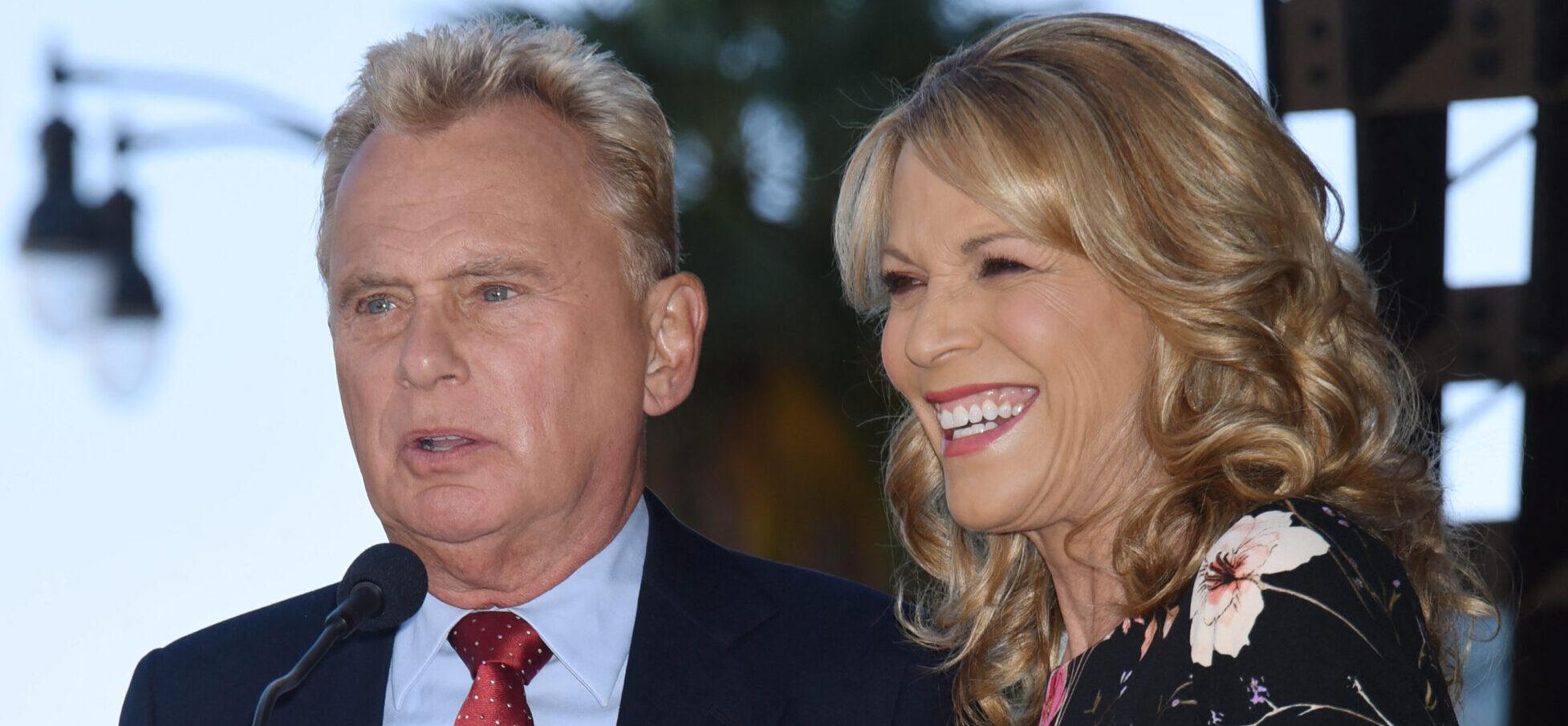 Pat Sajak and Vanna White at Harry Friedman Hollywood Walk of Fame Ceremony