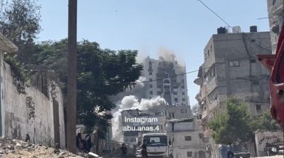 以色列空襲！　「加薩最高樓」炸毀、16人死亡