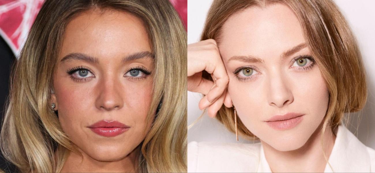 Collage of Sydney Sweeney and Amanda Seyfried