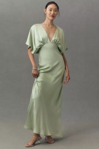 deep-V maxi dress