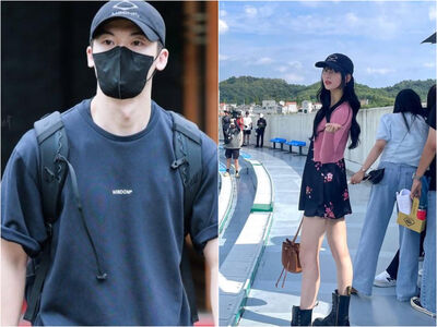許光漢「退伍首造型」帽子撞款韓星秀智！男友風低調潮牌穿搭好圈粉