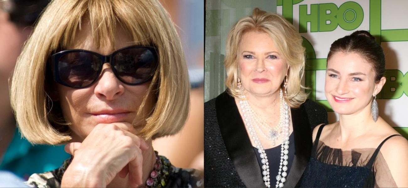 Collage of Anna Wintour - Candice Bergen and Chloe Malle
