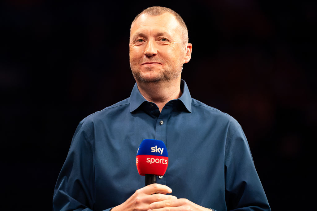 ROTTERDAM, NETHERLANDS - APRIL 18: Wayne Mardle during the 2024 BetMGM Premier League Darts - Rotterdam at Ahoy on April 18, 2024 in Rotterdam, Netherlands. (Photo by Joris Verwijst/BSR Agency/Getty Images)