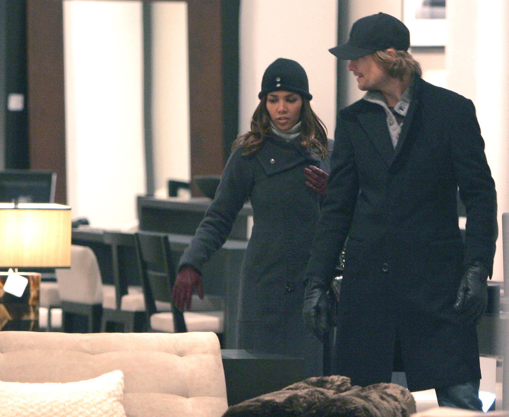 Halle Berry and Gabriel Aubry seen shopping