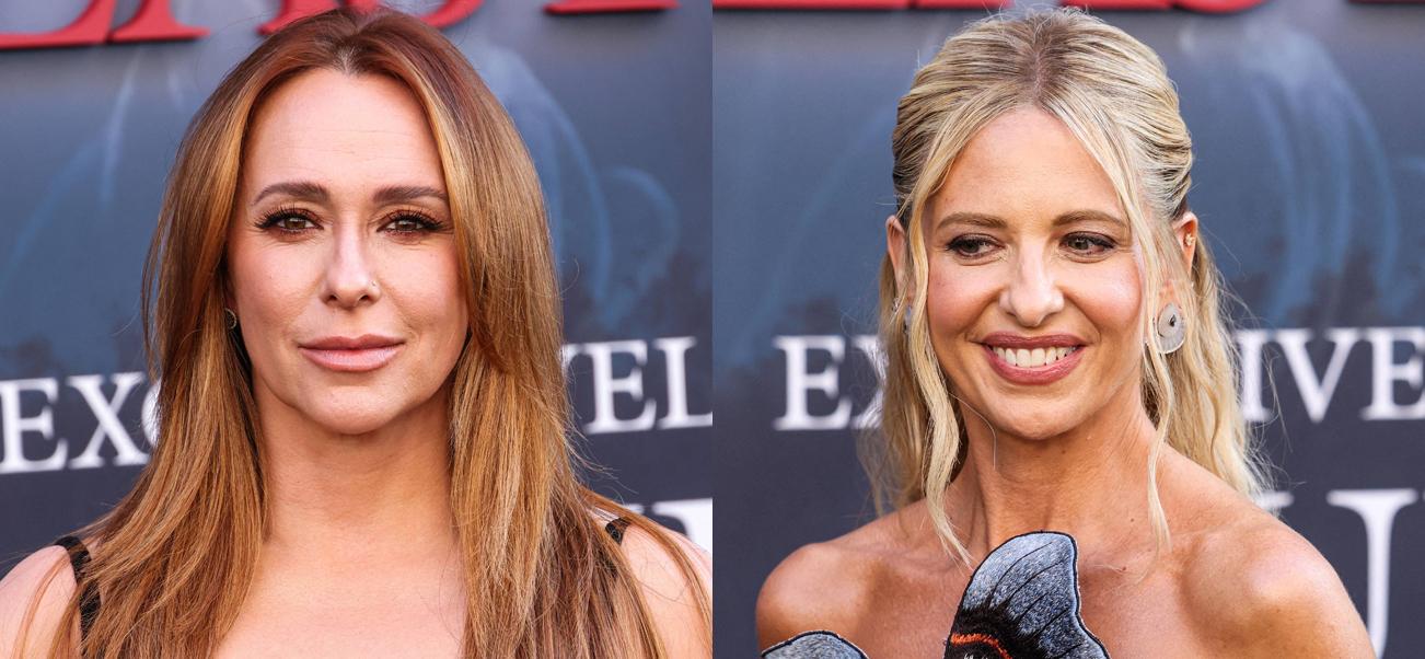 A photo collage of Jennifer Love Hewitt and Sarah Michelle Gellar