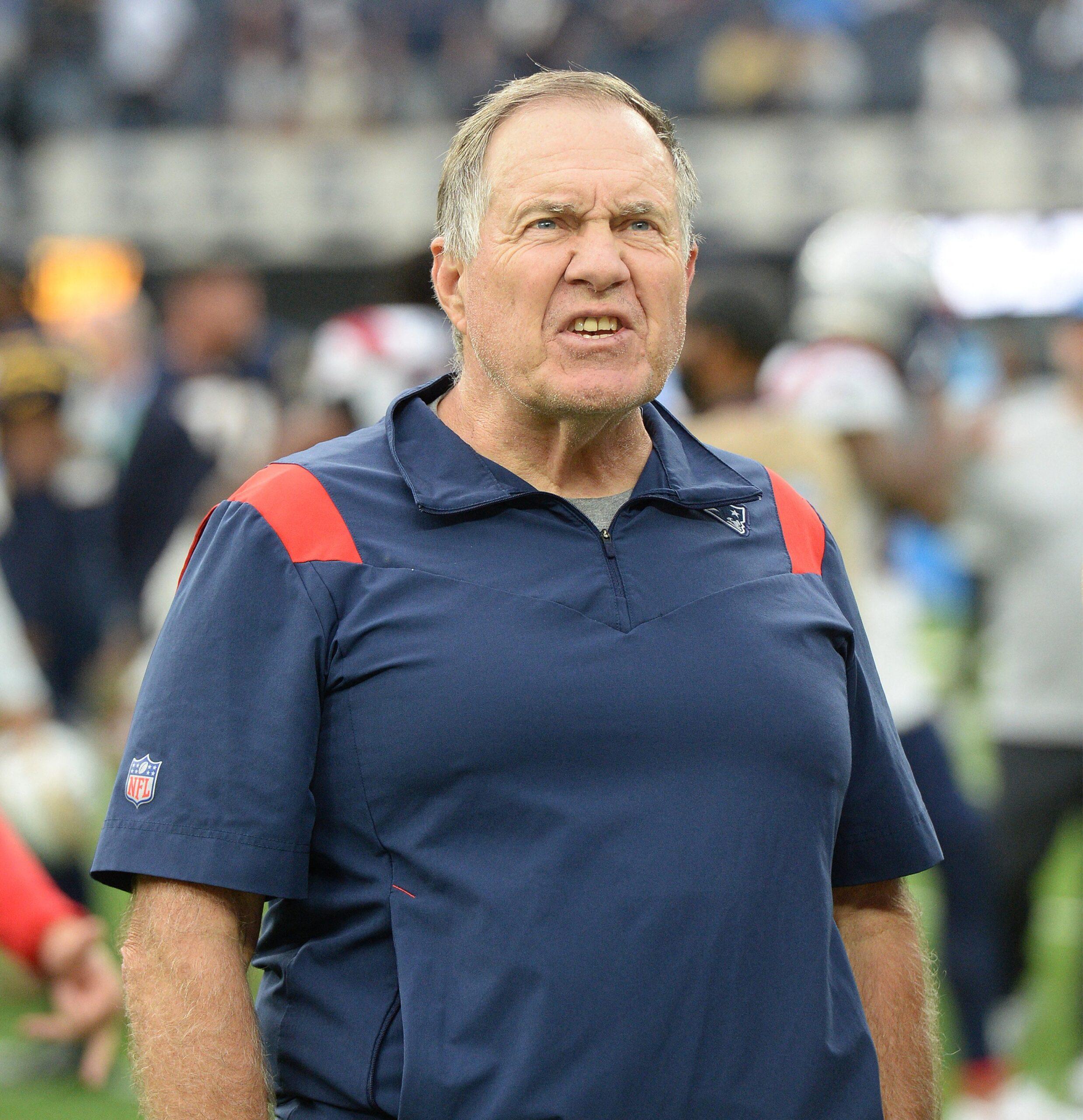 Bill Belichick on the NFL field