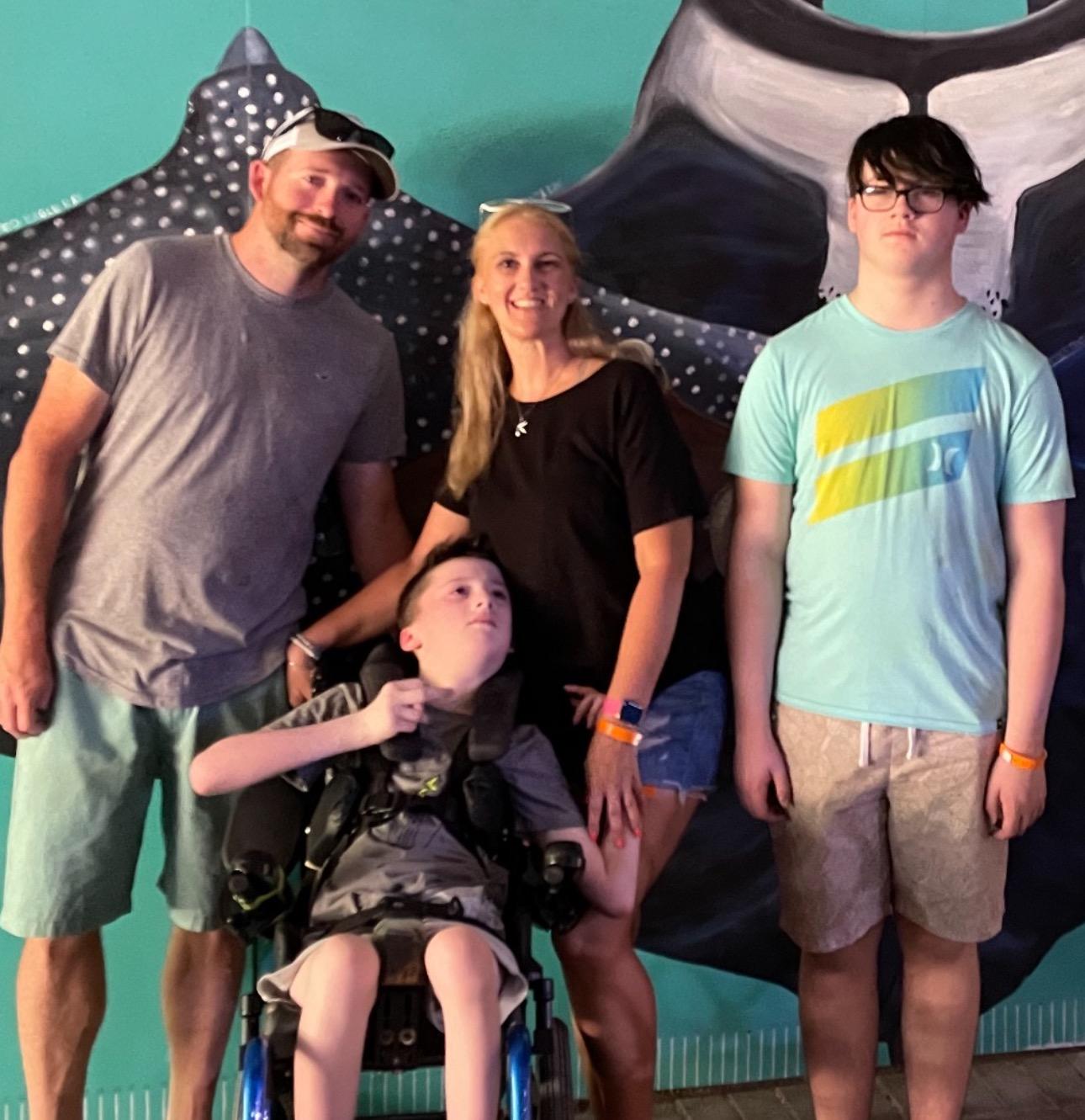 Lisa Fleming and her family