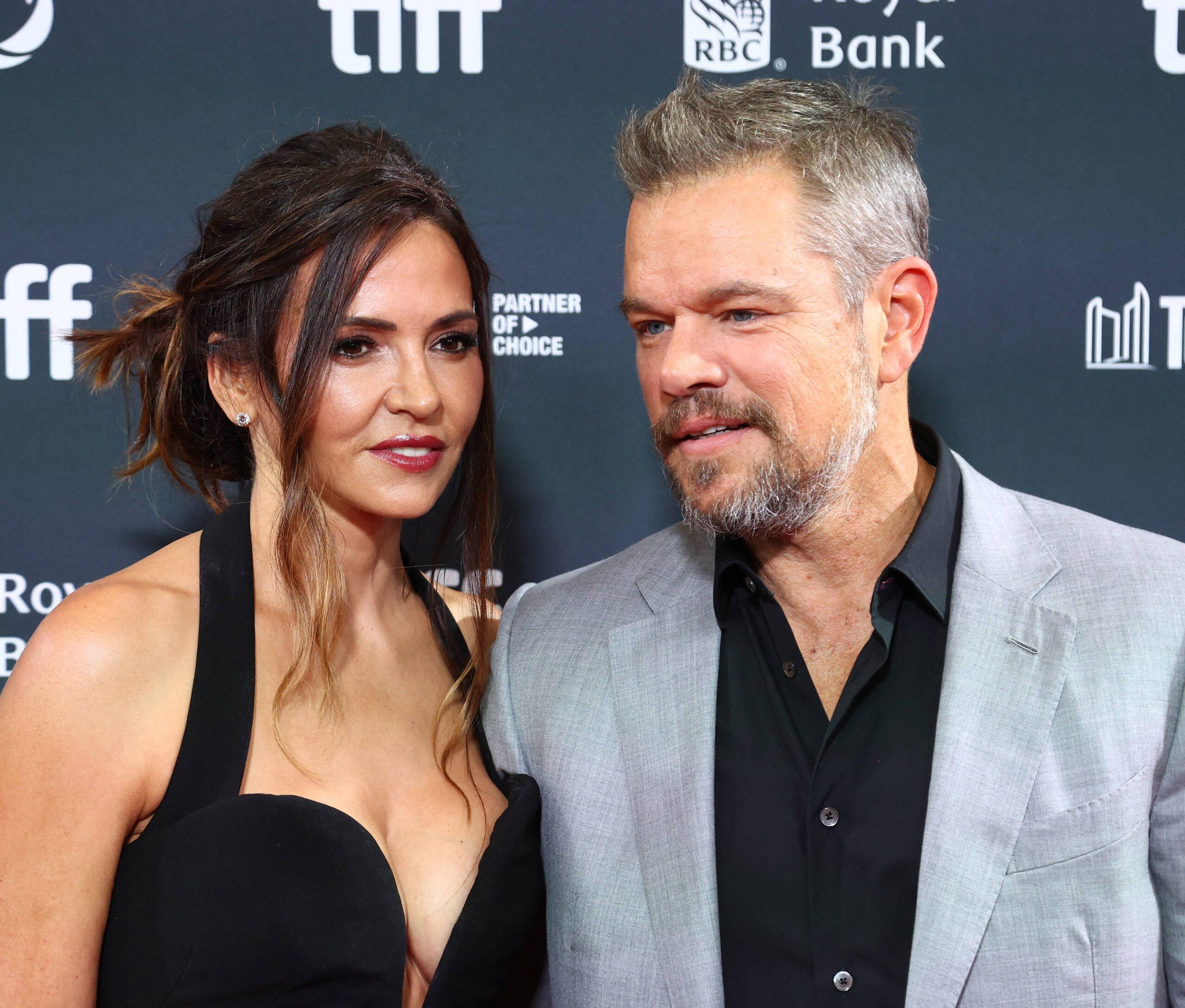 Matt Damon and wife at TIFF 2024