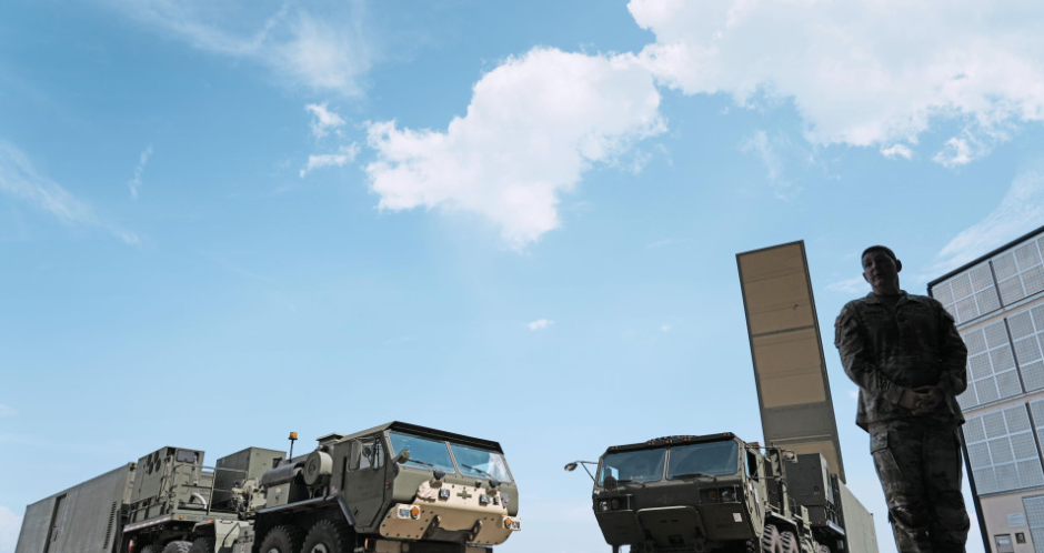 △9月部署在美军岩国基地的&ldquo;堤丰&rdquo;中导系统