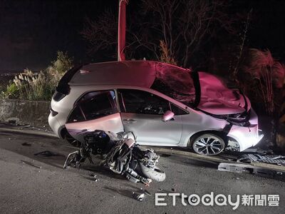 喪屍「混毒」深夜驚現淡水山區　逆撞2機車害3傷「1人斷腿」