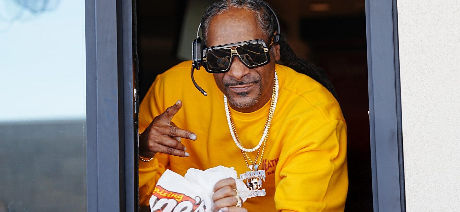 Snoop Dogg at Raising Cane's drive-thru