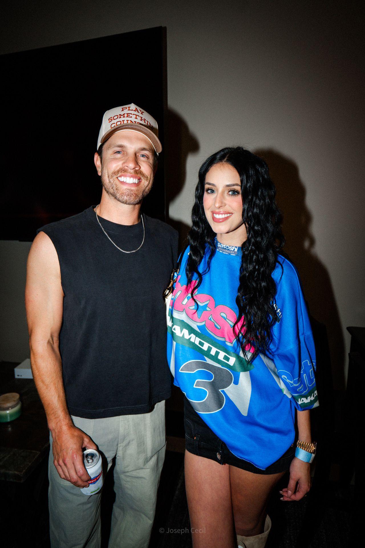 Camilla Araujo and Dustin Lynch