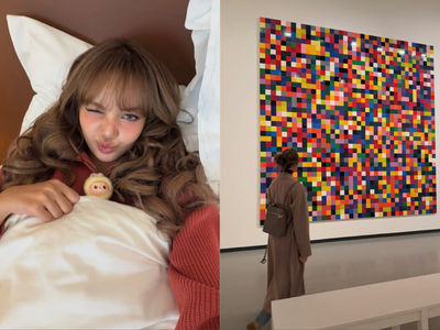 Lisa有全球唯一Labubu陪睡　逛美術館背富人愛牌背包