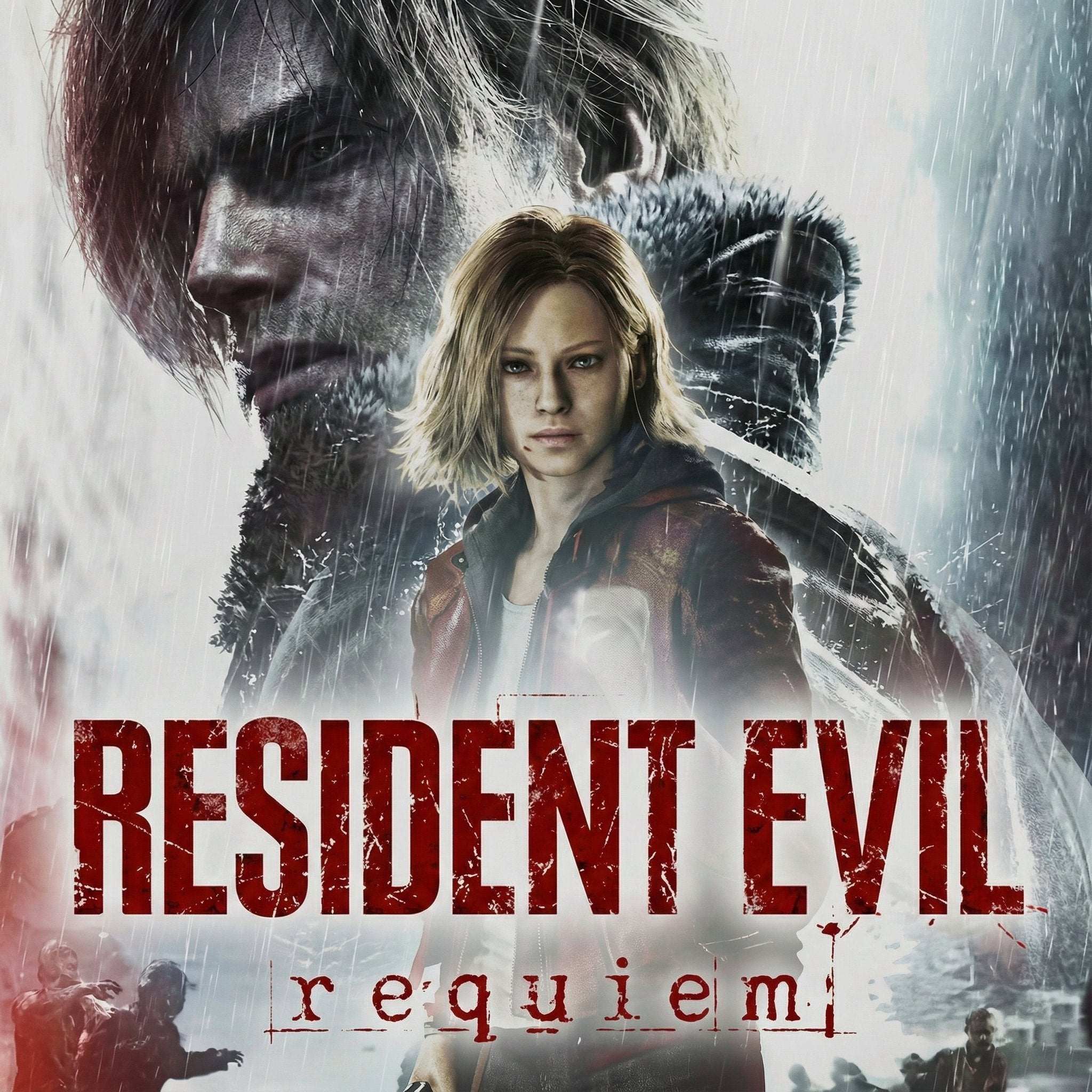 New cover art for Resident Evil Requiem, featuring Grace and the newly-confirmed Leon S. Kennedy.