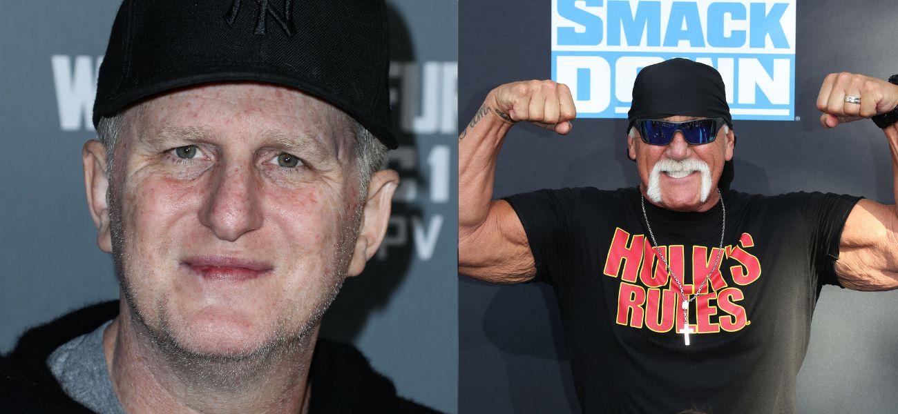 Photo collage of Hulk Hogan and Michael Rapaport.