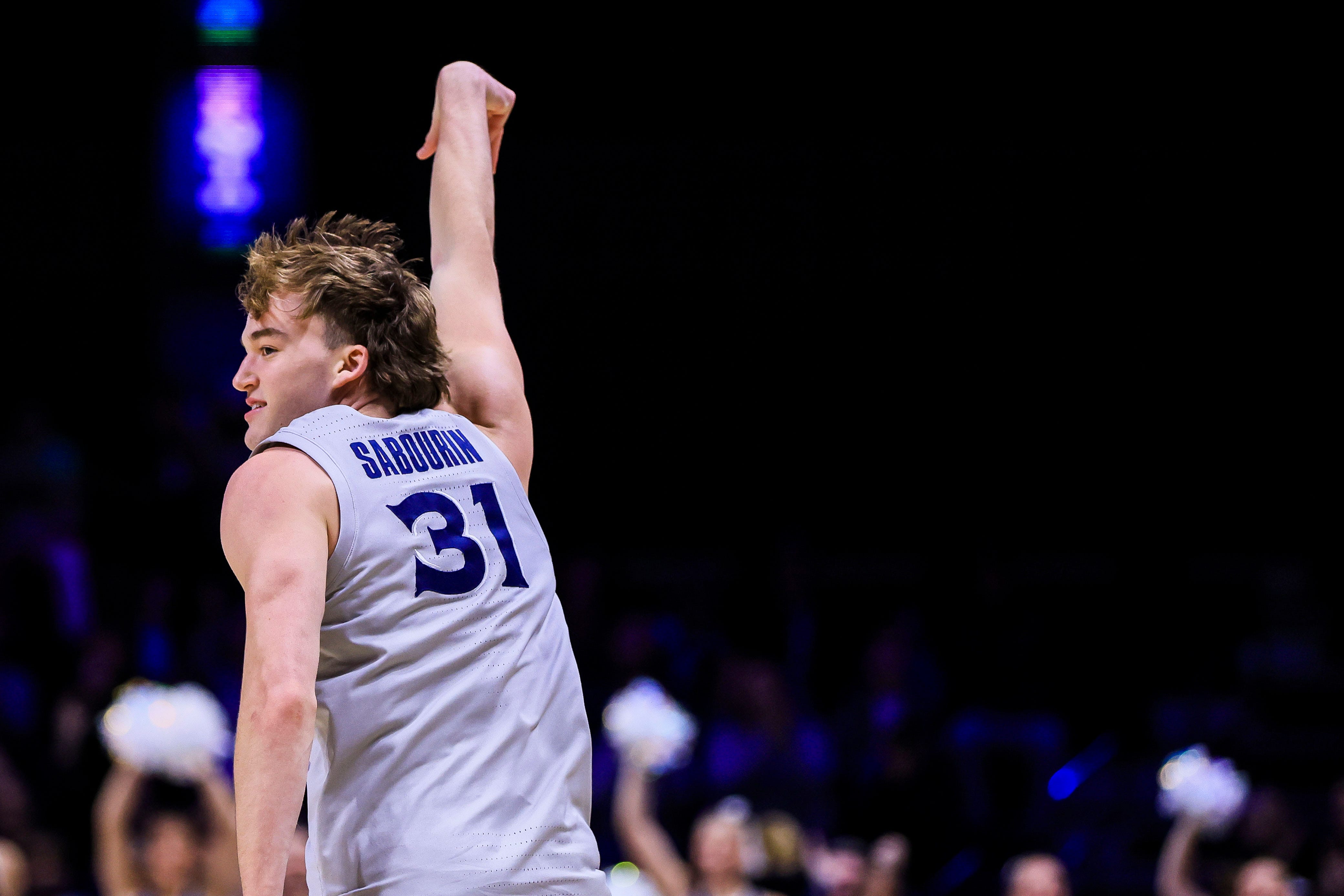 Xavier forward Ian Sabourin (31) is a Badin High School product.