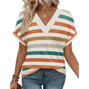 Wiholl Dolman Sleeve V Neck Top