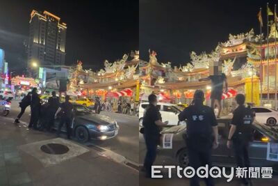 饒河夜市莽男跳車頂嗆警挑釁　6警安撫沒用...甩棍制伏送醫