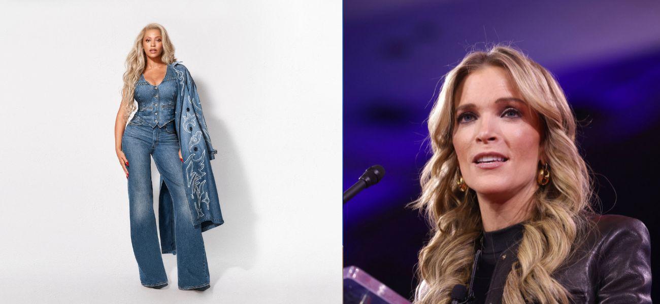 Photo collage of Beyonc&eacute; and Megyn Kelly.