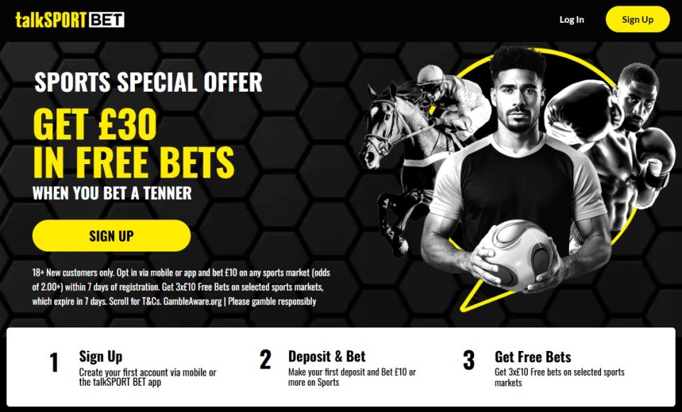 talksport bet free bet offer betting offer
