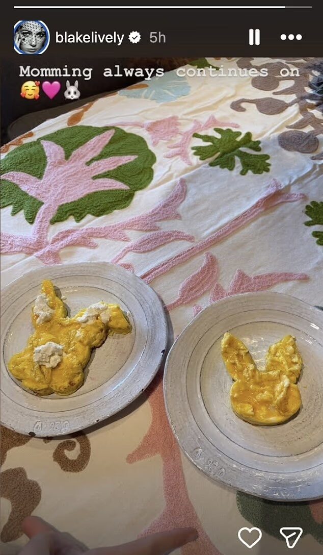 Blake Lively Easter table