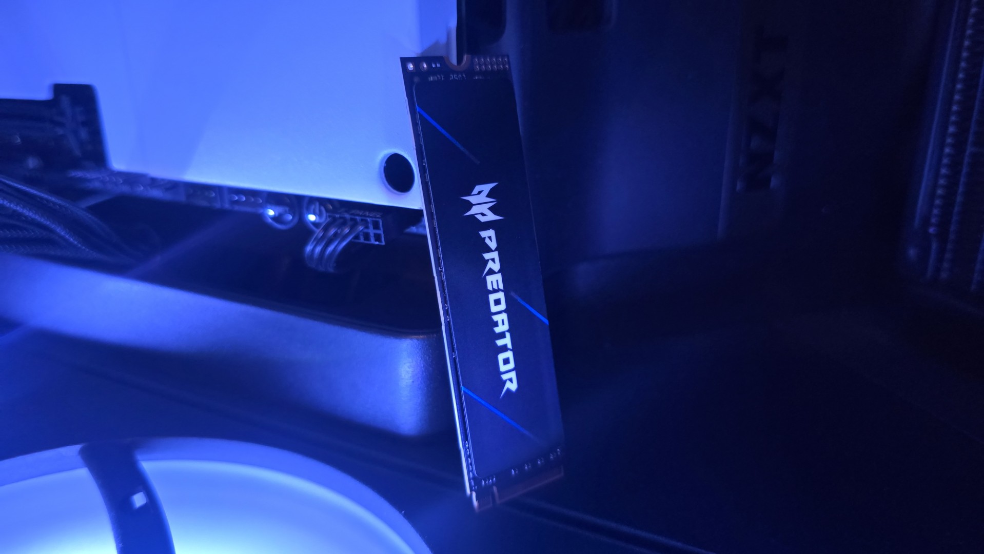 An Acer SSD on a desk and ready to be installed in a gaming PC.