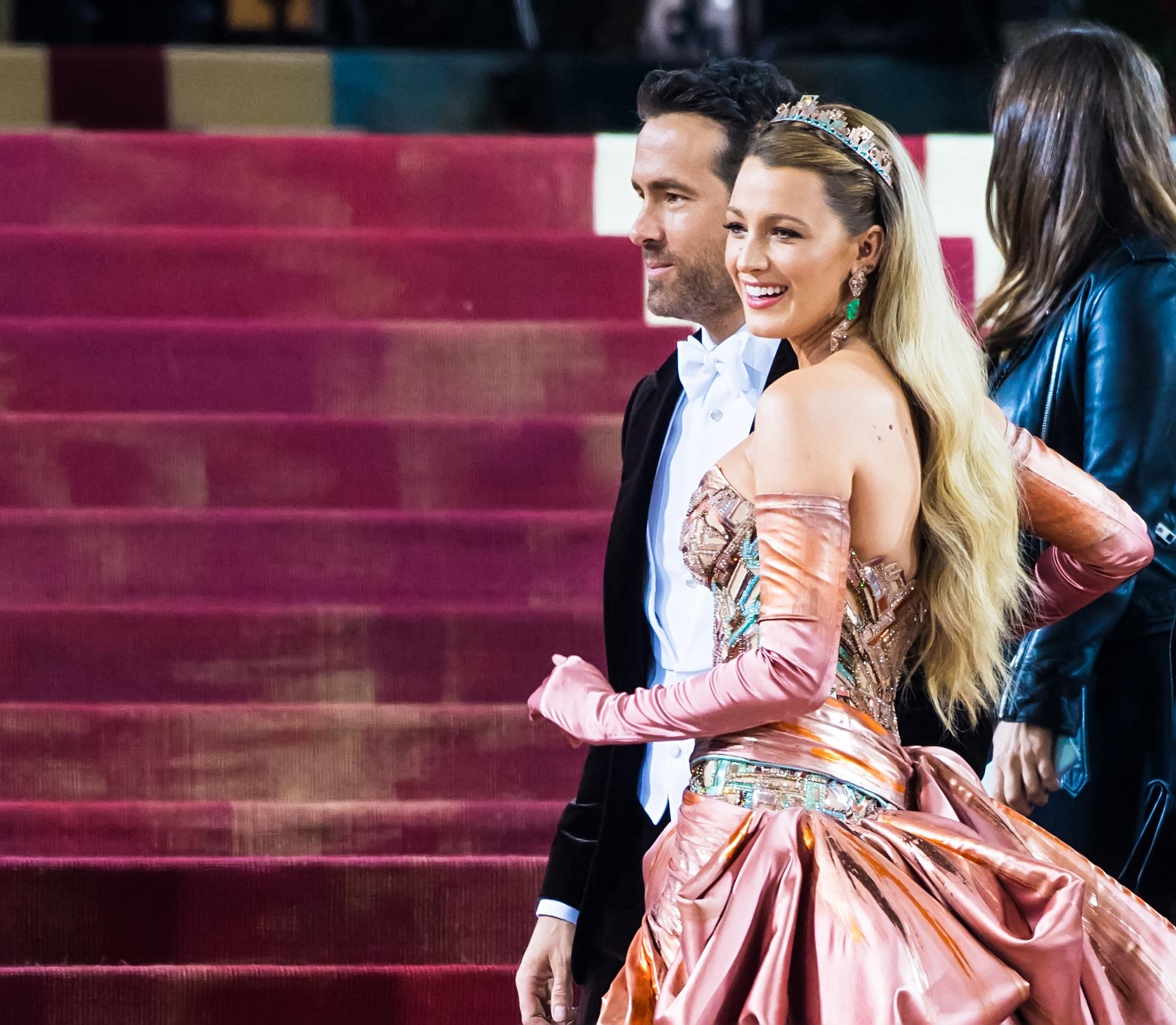 Blake Lively and Ryan Reynolds arrive to The 2022 Met Gala Celebrating "In America: An Anthology Of Fashion" in New York City