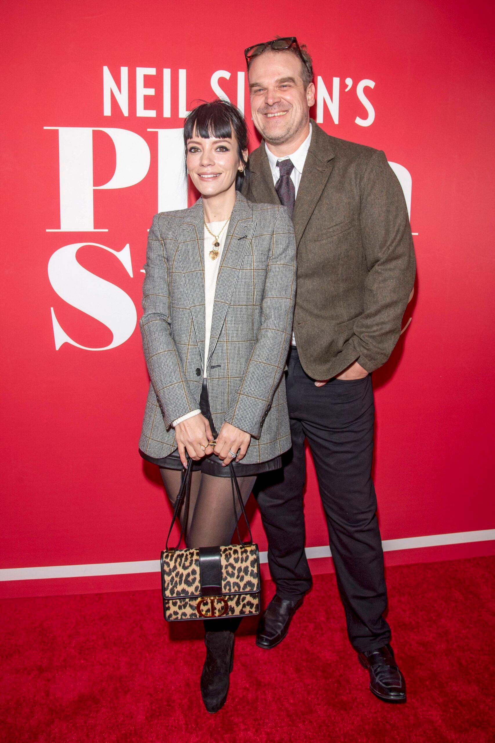 David Harbour and Lily Allen