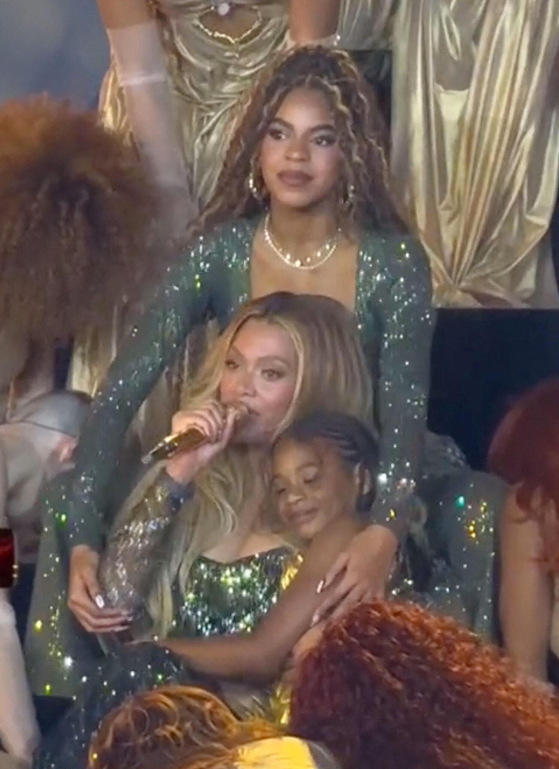 Beyonc&eacute; joined on stage by daughters Blue Ivy and Rumi on opening night of Cowboy Carter tour in LA on April 28